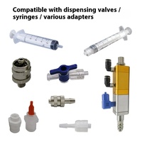 Ago Dispensatore Curvo a 45 Gradi da 1.5 Pollici, Punta a Vite in Acciaio Plastico Modello BN-45-1.5IN Marca Shenglong per Colla Industriale