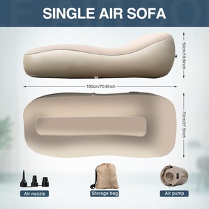 Auto <b>Inflatable</b> Couch, Air Mattress <b>Sofa</b> Bed with Portable Air Pump Customizable <b>Inflatable</b> Mattresses - Product Image 2