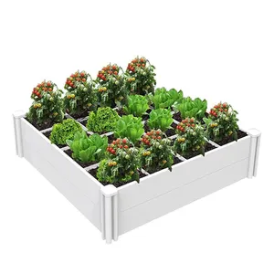 Planter White Retail Pvc Raised Vinyl Planter Box Plastic Garden Bed Discontinued Vinyl Siding For Sale