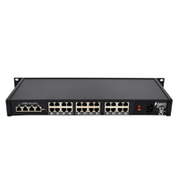 Gateway Ethernet Serial de 24 Puertos Configurable RS232/485/422 a TCP/IP Protocolo Modbus RTU/TCP MQTT 4 Puertos Ethernet 110-240V CA