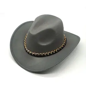 Chapéu de cowboy de feltro camuflado de alta qualidade para homens e mulheres, chapéu de cowboy estilo vintage, lã de lã australiana, personalizável, estilo vintage, estilo vintage, para festas