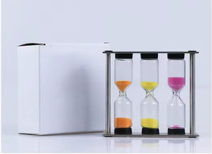 <span class=keywords><strong>Sablier</strong></span> en métal au design moderne, minuteur de 3, 4 ou 5 minutes avec fonction rotative pour le chronométrage et les souvenirs - Product Image 3