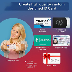 Prealway R35 Plastic Id Card <strong>Printer</strong> Machine Portable Digital Id Maker Machine With <strong>Ribbon</strong> for School Student Government Office - Product Image 4