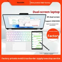 Nouvel ordinateur portable 2025 15,6 pouces Intel N100 16 Go DDR4 1 To SSD Double écran tactile IPS Garantie 1 an Métal Windows 11 en anglais