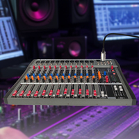 Mélangeur Sonore Professionnel 12 Canaux Personnalisé par le Fabricant, Console Audio DJ Amplifiée pour Système Sonore