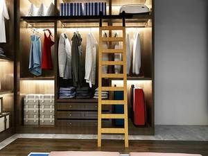 WEKIS Kit de herrajes modernos de bricolaje para escalera deslizante de tubo de latón, de acero negro satinado, insonorizado y duradero, para estanterías, armarios y bibliotecas, con tornillos - Product Image 2