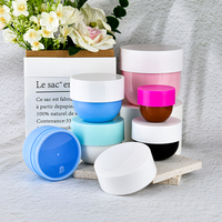 Pot vide en plastique premium à large ouverture et parois épaisses pour masque capillaire, lotion et soins de la peau, 200 ml, 10 oz, 500 ml