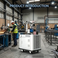 Comprend une base magnétique pour une utilisation avec des robots de soudage ; aucun apprentissage ni programmation requis