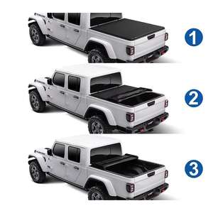 Cubierta de lona plegable de vinilo suave personalizada para camioneta, con cierre, impermeable, para <span class=keywords><strong>Ford</strong></span> F150 NP300 2009-2014, caja de 5.5 y 6.5 pies - Product Image 3