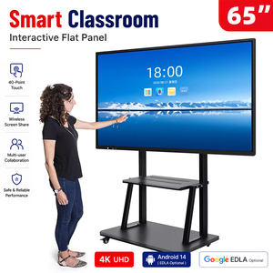 Pizarra Digital Interactiva Táctil KINGONE de 65, 75 y 85 Pulgadas, Pizarra Inteligente para Uso en el Aula - Product Image 1