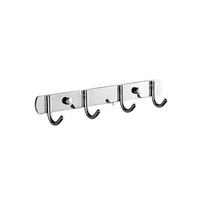 Lot de 6 crochets de suspension en acier inoxydable, sans perçage, écologiques, multifonctionnels, modernes, pour salle de bain, cuisine, organisateur de porte en métal