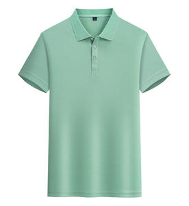 NOVEDAD DE VERANO 2024, Negocio de adelgazamiento de alta calidad para camisa <span class=keywords><strong>POLO</strong></span>, secado rápido, transpirable con diseño de estampado de doble borde blanco - Product Image 4