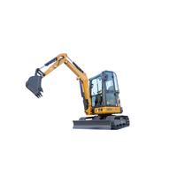 Mini-excavatrice sur chenilles XE27U prête à être expédiée, godet de 0,06 mètre cube, compatible avec plusieurs accessoires, prix avantageux, garantie d'un an