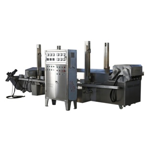 Tự động liên tục chiên cá tôm chiên Máy làm dòng cho cá da đậu phụ thịt bóng pho mát bóng CE chứng nhận 550L - Product Image 3