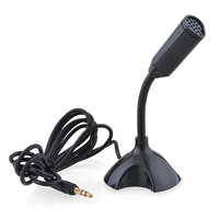 Microphone à condensateur filaire pour PC de bureau, léger, omnidirectionnel, pour jeux, ordinateur et conférences, USB-2B 50Hz-16kHz