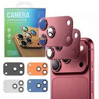 Protection d'écran pour objectif d'appareil photo, verre trempé en alliage d'aluminium à forte adsorption, compatible avec coque, pour iPhone 18 Pro Max 17
