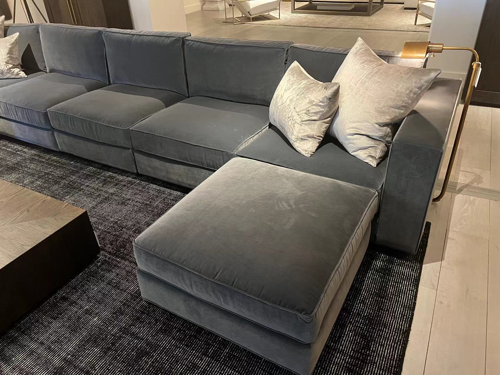 Leather Sofa Set Living Room Furniture Modular Right Arm Chaise Sectional