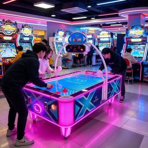 Equipo de Entretenimiento de Hockey de Aire Interactivo a Gran Escala para Familias con Máquinas de Juego para Niños que Funcionan con Monedas - Product Image 3