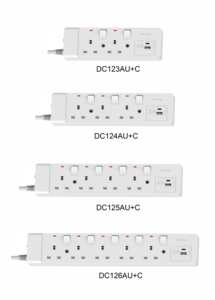 ปลั๊กพ่วงอเนกประสงค์แบบพกพา 13A วัสดุ ABS ทองแดง 4/5 ช่องเสียบ 250V รองรับปลั๊ก EU/US/UK/IT พร้อมพอร์ต USB 2.1A - Product Image 6
