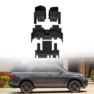 แผ่นยางปูพื้นรถยนต์ TPE 5D แบบใหม่ กันลื่น กันน้ำ แผ่นปูพื้นรถยนต์แบบสั่งทำพิเศษสำหรับ Ford Expedition 2023 - Product Image 1