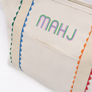 Sac fourre-tout en toile vierge personnalisé de haute qualité, durable et léger, pour femmes, idéal pour la plage et le shopping estival - Product Image 2