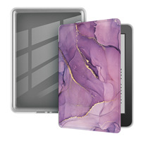 Casing E-book Cetak Kustom untuk Kindle KPW 6 7'' Penutup Lipat Kulit PU Akrilik Transparan untuk Kindle 5 4 2024/2022 6'' Oasis 2/3
