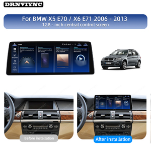 <span class=keywords><strong>Autoradio</strong></span> à écran <span class=keywords><strong>tactile</strong></span> de 12,8 pouces pour BMW X5 X6 E70 E71 Système CCC CIC Carplay Navigation <span class=keywords><strong>GPS</strong></span> Lecteur stéréo 4G WIFI - Product Image 2