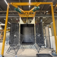 Machine de sablage à crochet Q37, sablage par suspension, nettoyage de métaux, traitement de surface, dérouillage, sablage de pièces soudées, moteur CE