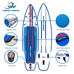RIDEWAVE Léger Stand-up Paddleboard pour Débutants <span class=keywords><strong>Meilleur</strong></span> Touring SUP Surf Doux Planche de Surf Drop Stitch Matériel pour la Pêche - Product Image 3