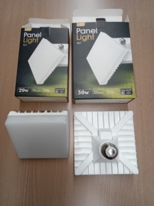 ไฟ LED แผงสี่เหลี่ยมสีขาว 20W ขั้ว E27 ป้องกันแสงสะท้อน เส้นผ่านศูนย์กลาง 10 ซม. 100V-265V วัสดุ PC+PP Ra85 รับประกัน 20000 ชั่วโมง 1 ปี - Product Image 6