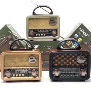 Radio Portátil Retro Vintage AM/<span class=keywords><strong>FM</strong></span>/SW Inalámbrico, Altavoz con Estilo Clásico de Madera, Radio de Escritorio para el Hogar y Exteriores - Product Image 2