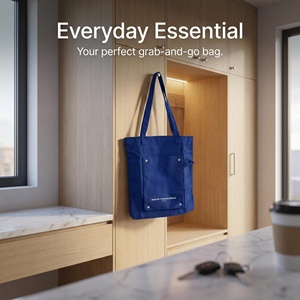 Bolsa de Mano Plegable de Lona de Algodón de Nuevo Diseño, Bolsa de Compras de Gran Capacidad, Fácil de Llevar, Bolsa de Mano para Mujer - Product Image 4