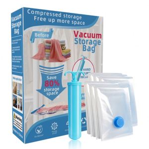 Sac de rangement sous vide classique transparent, écologique, anti-poussière, à fermeture éclair, pour économiser de l'espace pour les vêtements - Product Image 1