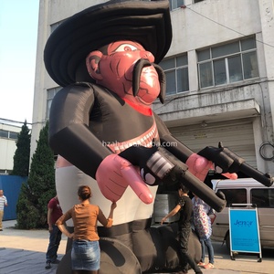 กัปตันโจรสลัดเป่าลมสุดหลอนพร้อมปืน โจรสลัดเป่าลมแบบกำหนดเองสำหรับกิจกรรมต่างๆ - Product Image 4