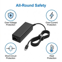 Chargeur secteur USB-C 45W 15V 3A à coque longue pour ordinateur portable, OTP, compatible EliteBook, Chromebook, Spectre X360, adaptateur pour ordinateur portable professionnel