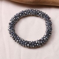Attache-cheveux en cristal pour femmes, élastique haut de gamme, haute élasticité, accessoire de cheveux durable, bracelet en cristal, corde à cheveux