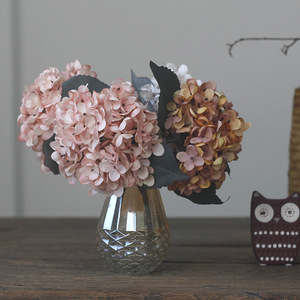 Fleur d'Hortensia Artificielle en Soie Tête d'Hortensia <span class=keywords><strong>Bouquet</strong></span> Décoratif de Table pour la Fête de <span class=keywords><strong>Noël</strong></span> Hôtel Décoration de Mariage - Product Image 5