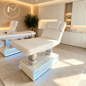 Lettino da Massaggio Elettrico Riscaldato di Lusso per Spa e Salone di Bellezza, Poltrona per Trattamenti Estetici, Letto per Trattamenti Viso e Ciglia con Luce - Product Image 6
