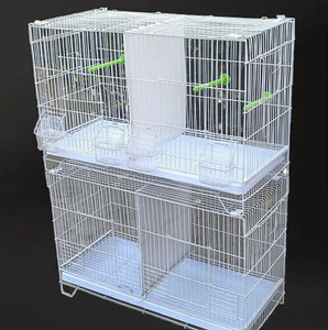 Cage à oiseaux de haute qualité pour perruches, pinsons, calopsittes, <span class=keywords><strong>conures</strong></span>, agapornis, canaris, perroquets, plateau en plastique, boîte en fer emballée - Product Image 5