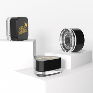 Barattolo in Vetro Trasparente Quadrato per Concentrati, Nero e Bianco, da 3ml, 5ml, 7ml, 9ml, con Coperchio <span class=keywords><strong>a</strong></span> <span class=keywords><strong>Prova</strong></span> <span class=keywords><strong>di</strong></span> <span class=keywords><strong>Bambino</strong></span> - Vendita all'Ingrosso - Product Image 3