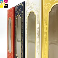 Boîte d'emballage personnalisée pour chocolats, boîtes à biscuits, emballage de luxe avec fenêtre, boîte à pâtisserie en feuille d'or pour boulangerie, cadeaux de fête