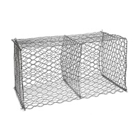 Mur de soutènement en gabions, treillis métallique hexagonal en fil de fer galvanisé à chaud, filet de sécurité, pliage pour une durée de vie plus longue, 2,0-4,0 mm