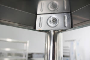 VICTORY KITCHEN Banco de acero inoxidable para cocina industrial Mesa de trabajo con mesa de tres capas otros suministros para hoteles y restaurantes - Product Image 5