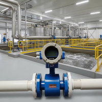 Medidor de Flujo de Agua Magnético Digital de Alta Precisión (±0.5%) DN15-DN3000 WKLD, Medidor de Flujo Electromagnético Industrial Anticorrosión