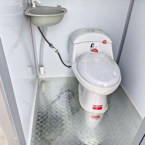 Toilettes portables en panneaux sandwich EPS pour extérieur, avec lavabo, pour chantier <span class=keywords><strong>de</strong></span> construction - Product Image 4