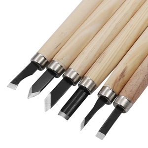 Juego de herramientas de mano para Cuchillo de cincel para tallado de madera de 12 piezas para carpinteros de tallado detallado básico - Product Image 1