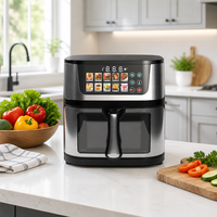 Friteuse à air chaud électrique, appareil de cuisine pour la maison, idéal pour les frites, les ailes de poulet, la viande, les légumes et la cuisine familiale