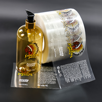 Étiquettes transparentes personnalisées ethniques en rouleau, motif henné, pour bouteille d'huile capillaire, autocollant imprimable