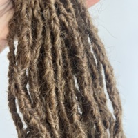 Extensions de cheveux humains vierges à 100 %, Sisterlocks, Dreadlocks Goddess faites à la main avec pointes crépues