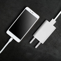 Adaptor Charger Dinding USB Port Colokan EU 5W 5V 1A Pengisian Cepat Berkualitas Tinggi Mini Portabel Dilengkapi Proteksi IC Terhadap Beban Berlebih untuk Laptop dan Kamera